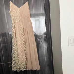 Patchwork slip dress